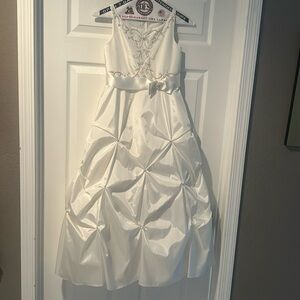 Size 8 Child Mon Cheri Couture Dress